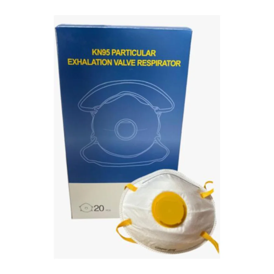 Respirador KN95 para partículas con válvula